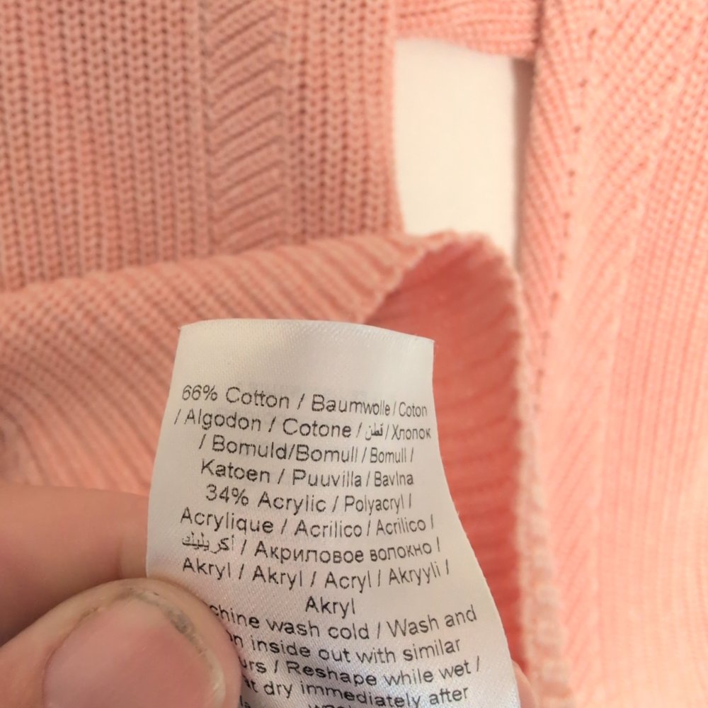 Soaked in Luxury Pink Mock-Neck Ribbed Sweater - Size S - Picture 9 of 9